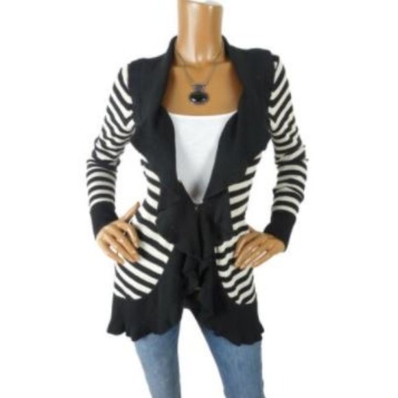White House Black Market Sweaters - WHITE HOUSE BLACK MARKET M SILK Knit Cardigan